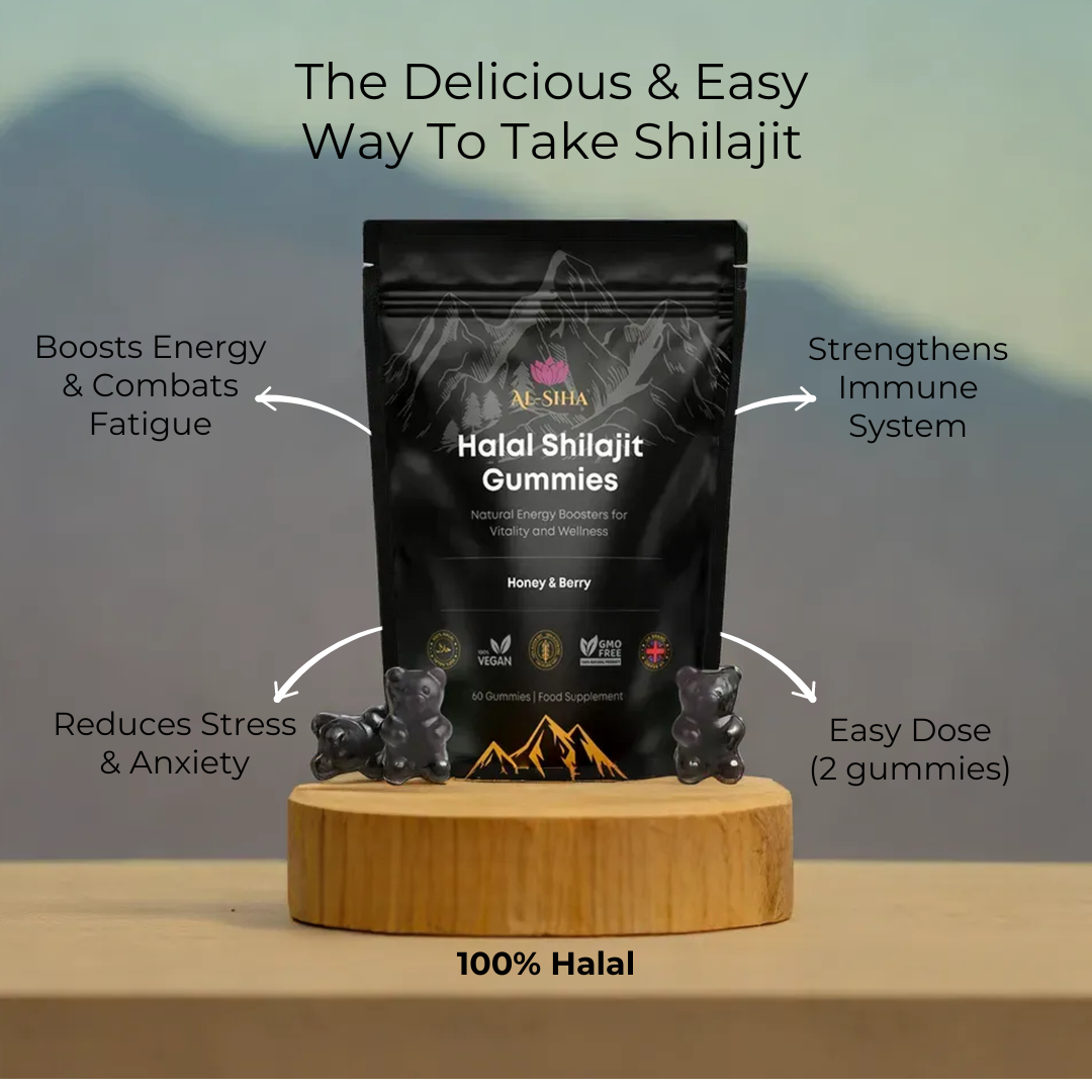 600mg Shilajit Gummies Sugar Free Food Supplement Buy Online UK