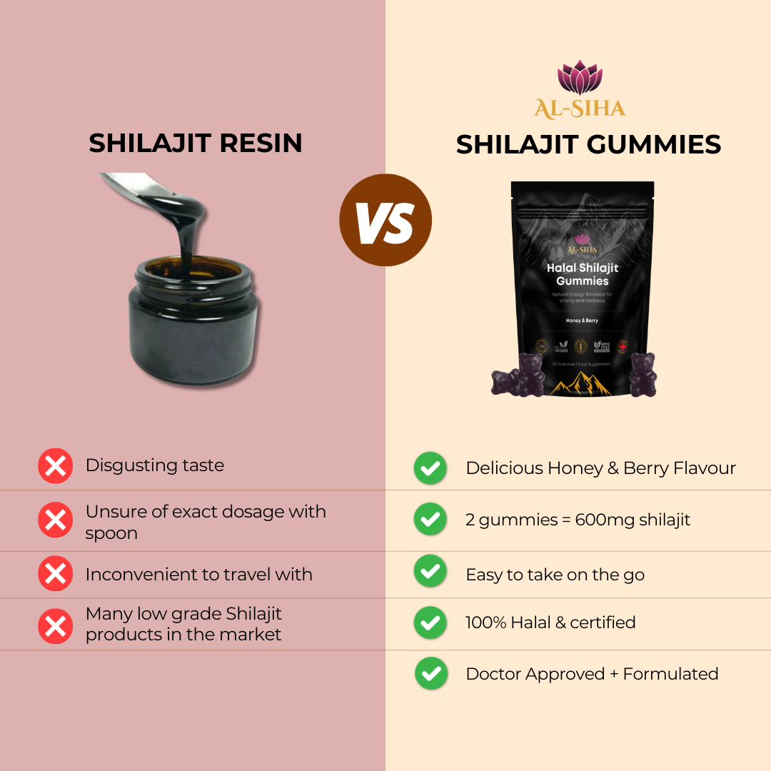 600mg Shilajit Gummies Sugar Free Food Supplement Buy Online UK